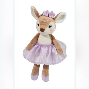 Douglas Plush Deer Doll in Lavender Tutu - Cute Kids Toy